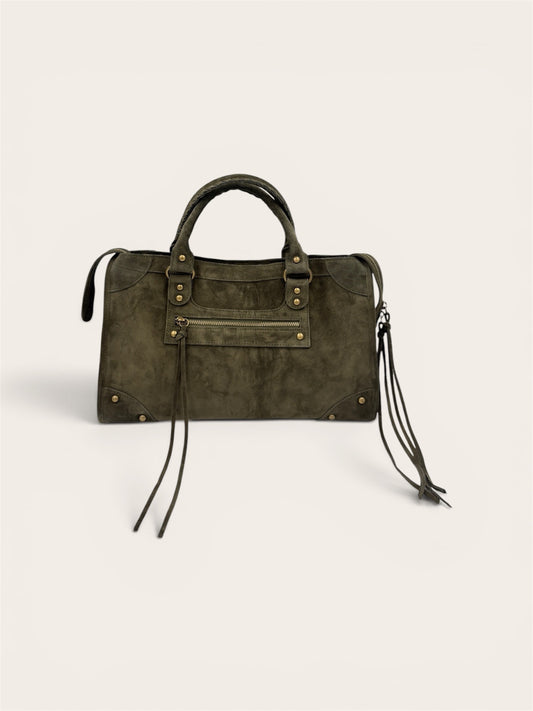 GAGA Sac - Daim Kaki Foncé