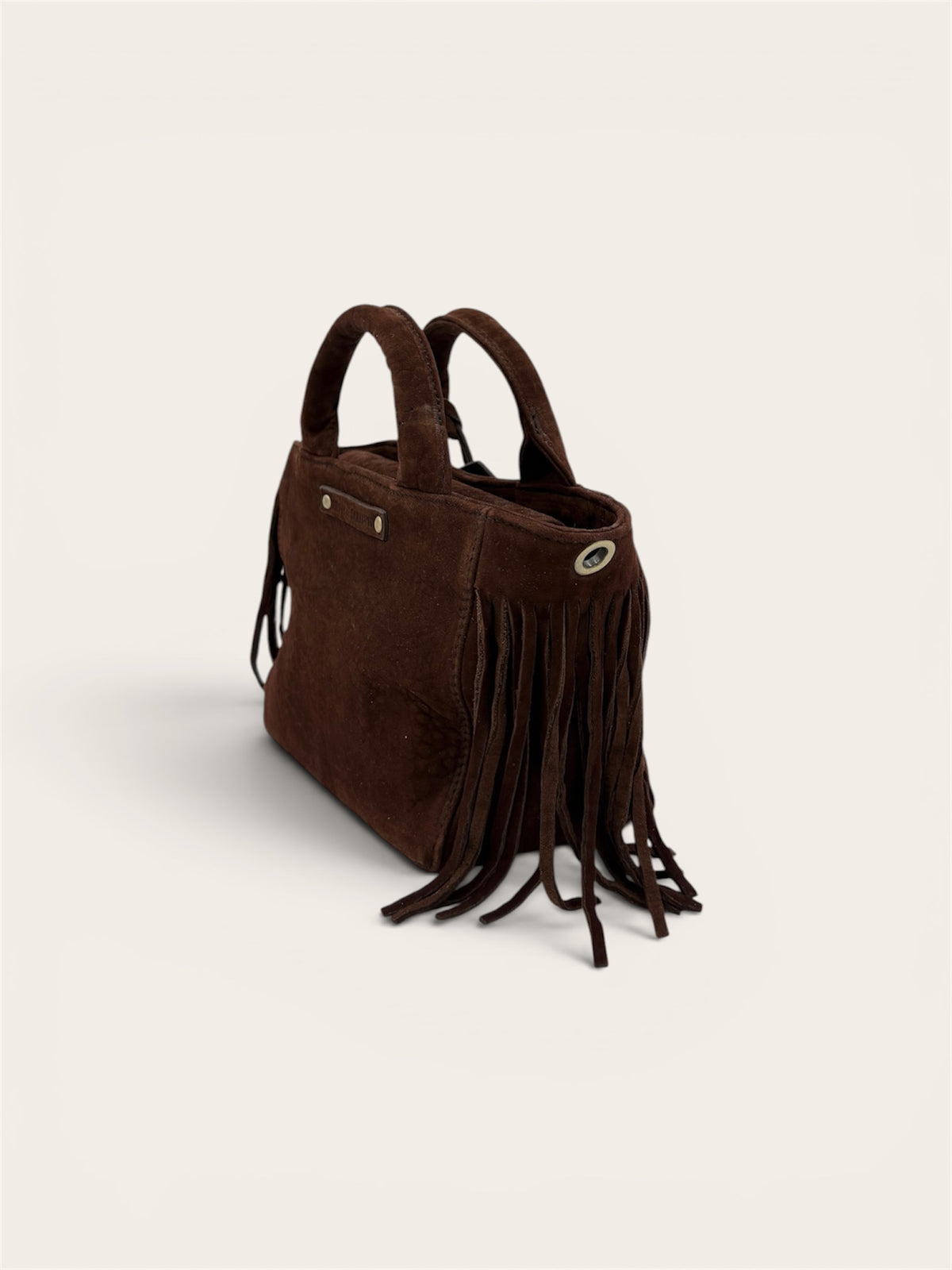 VIRGINIE DARLING Bag Baby Darling Small -  Nubuck Bullé Bois
