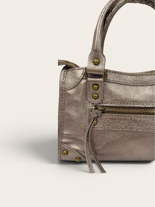 GAGA Mini Sac - Cuir Taupe