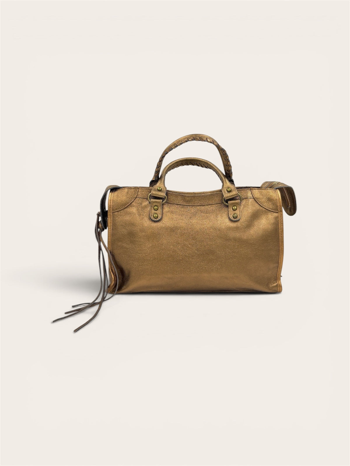 GAGA Sac - Cuir Métallique Bronze