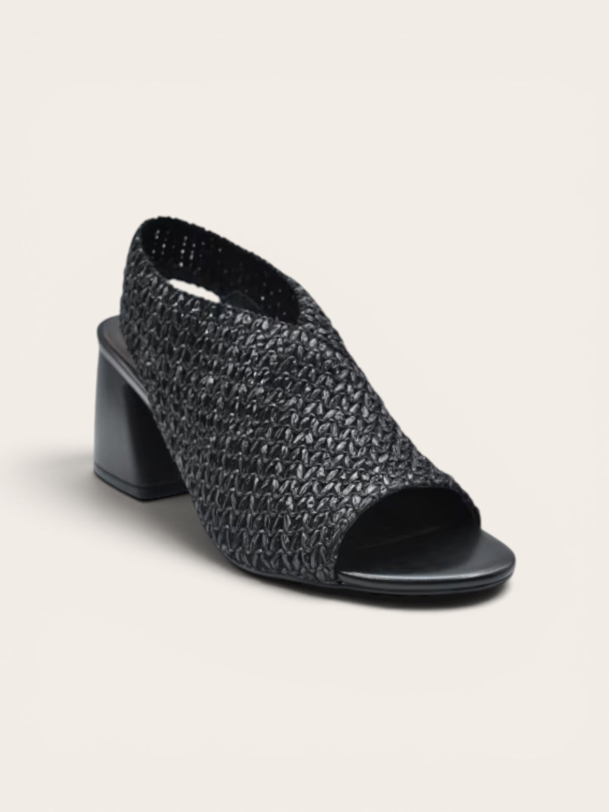JEANNOT Heels AJ625A - Rafia Nero