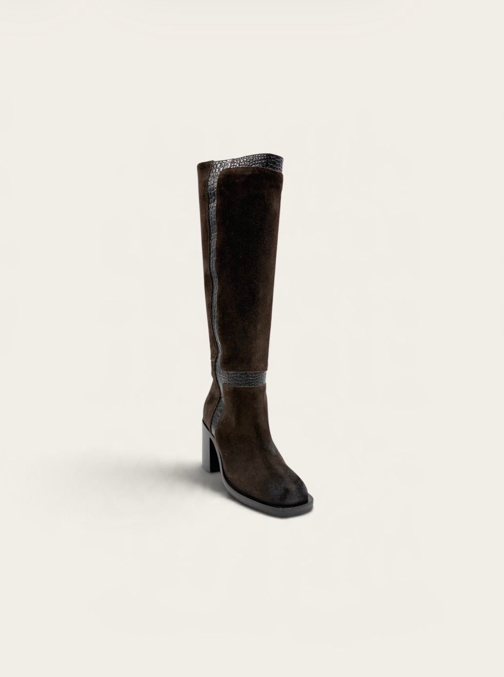 LAURA BELLARIVA Bottes Hautes 3222B - En Daim Brunes