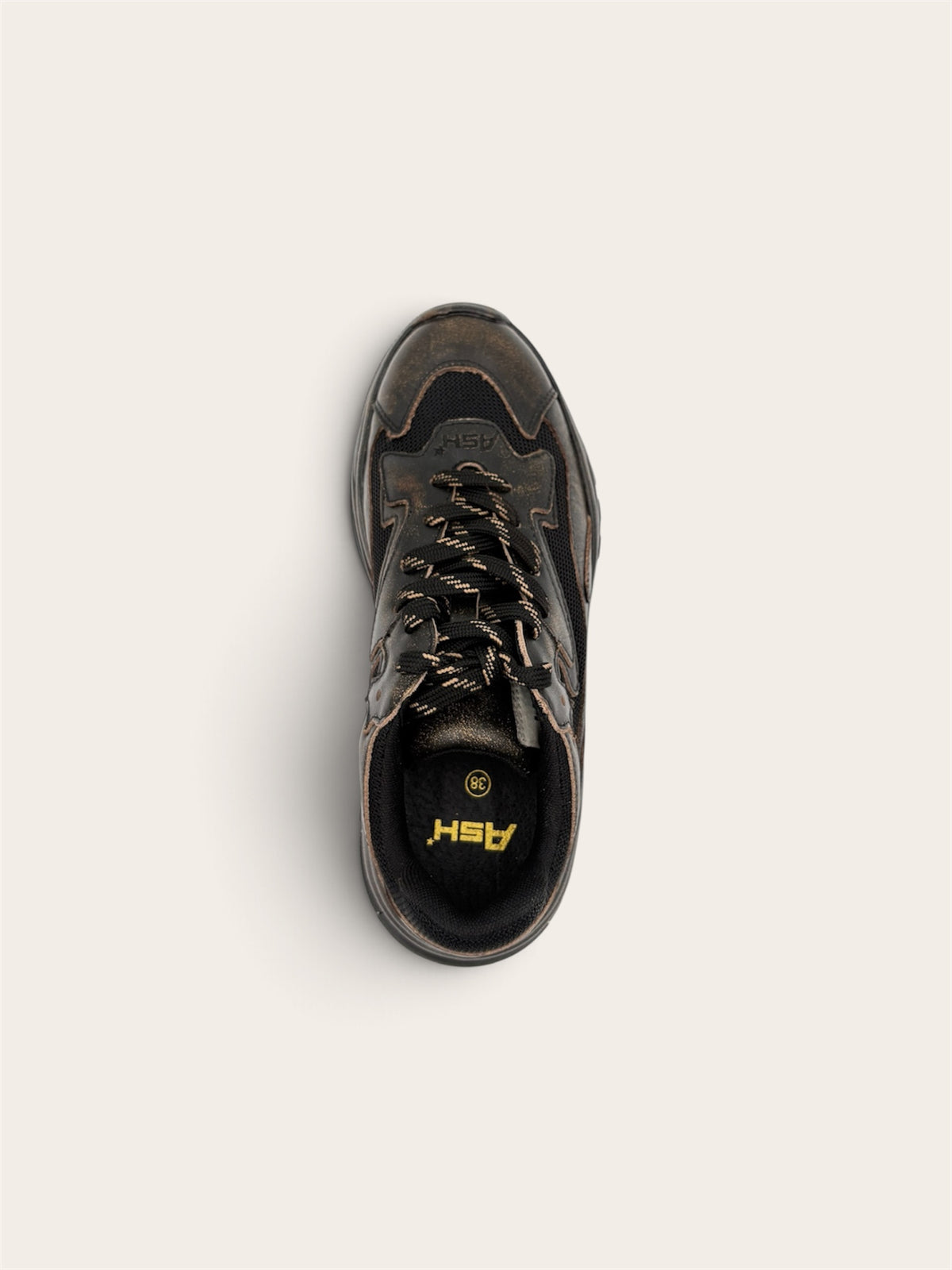 ASH Basket Addict - Cuir Black/Beige