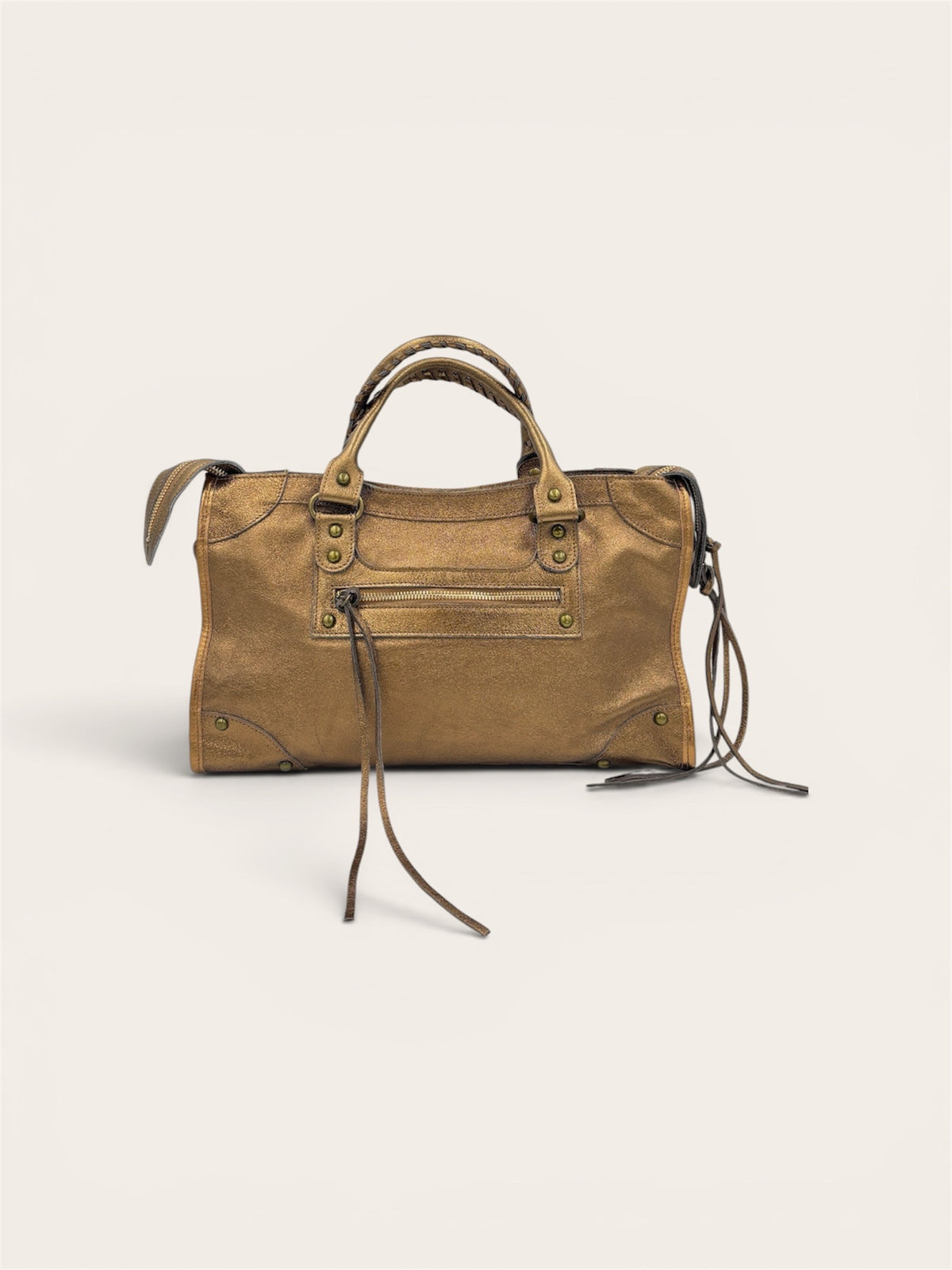 GAGA Sac - Cuir Métallique Bronze