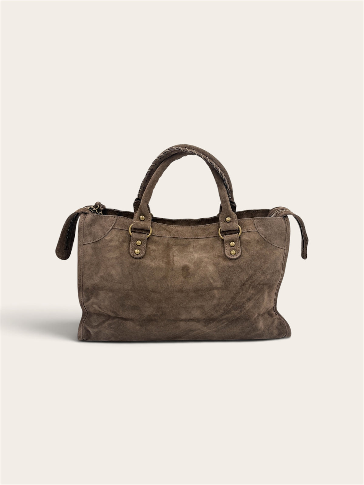 GAGA Sac - Daim Taupe Foncé
