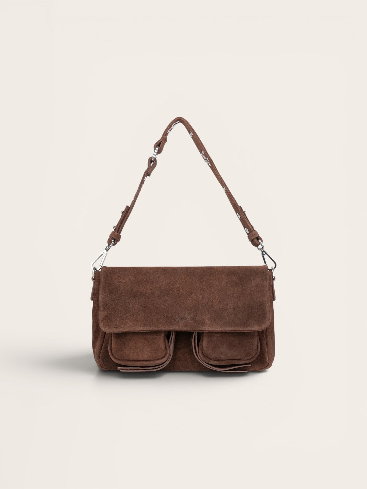 NEUVILLE Bag Max Suede - Brown