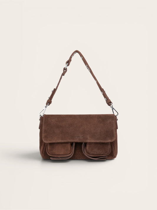 NEUVILLE Bag Max Suede - Brown