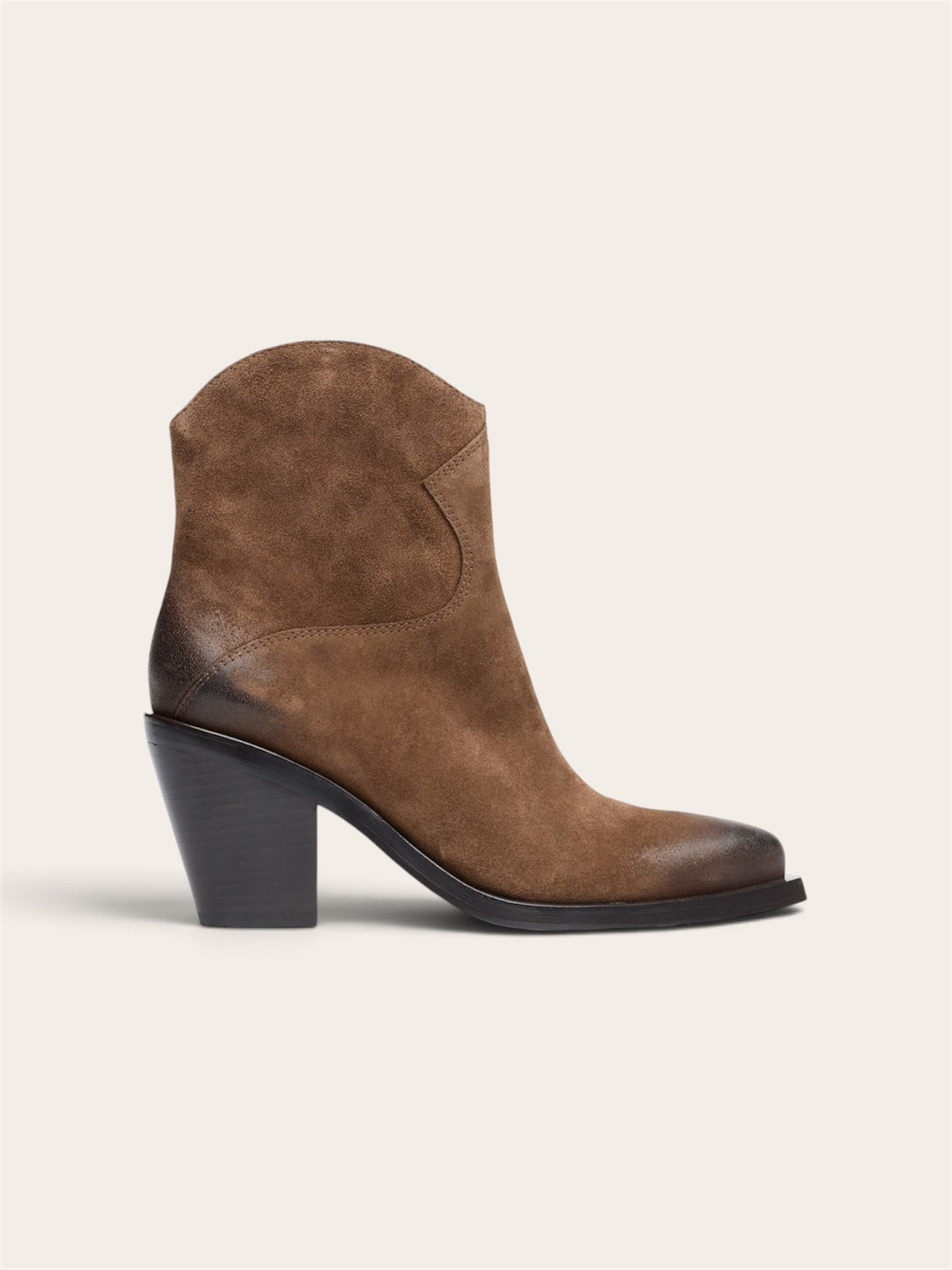 ASH Bottes Judy - Daim Velours Camel