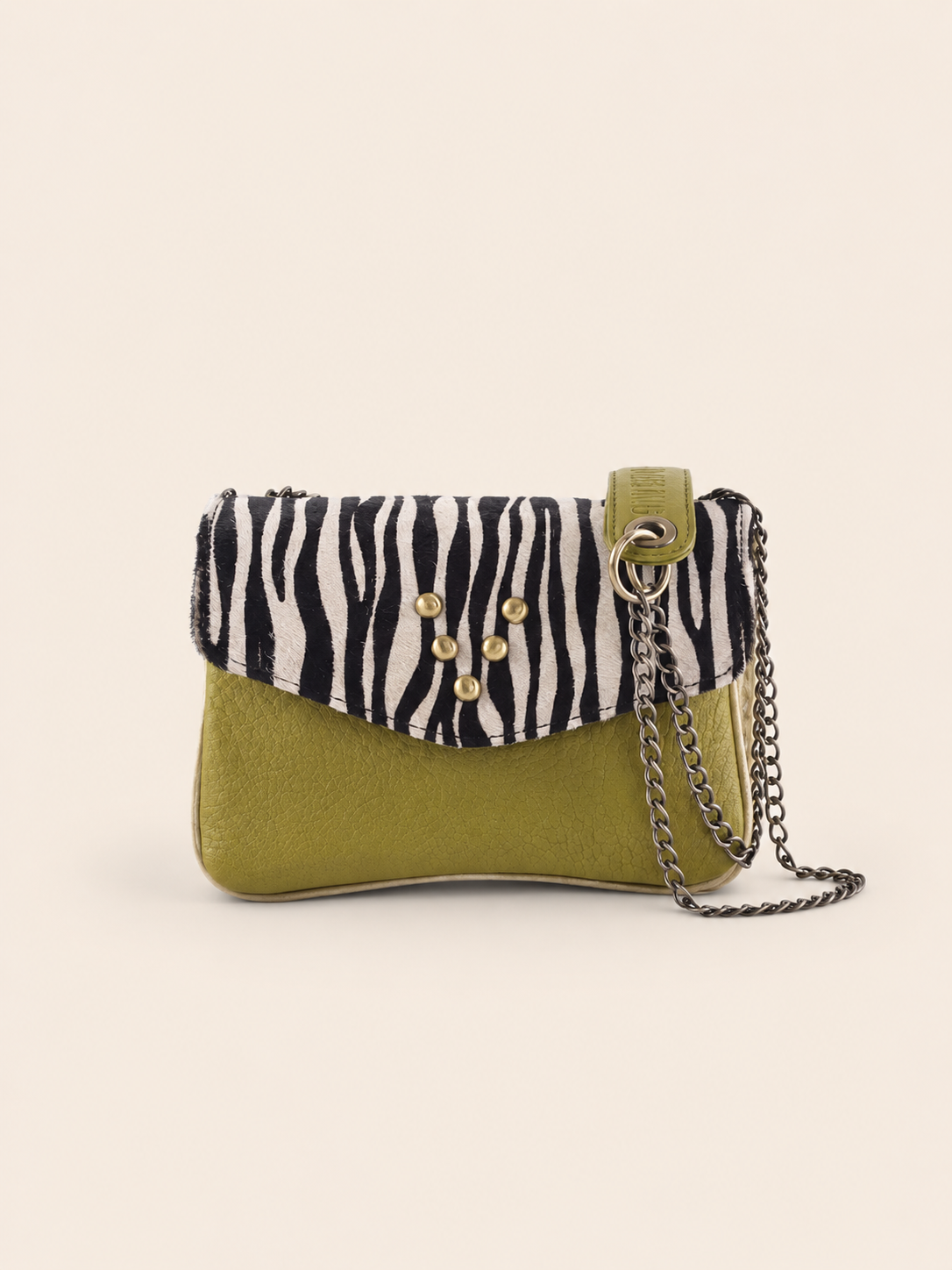 VIRGINIE DARLING Mini Chacha - Lime / Pony Zèbre