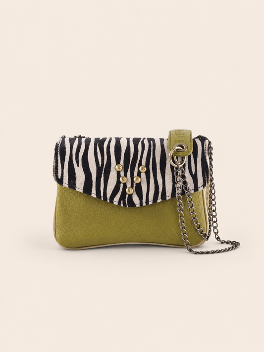 VIRGINIE DARLING Mini Chacha - Lime / Pony Zèbre