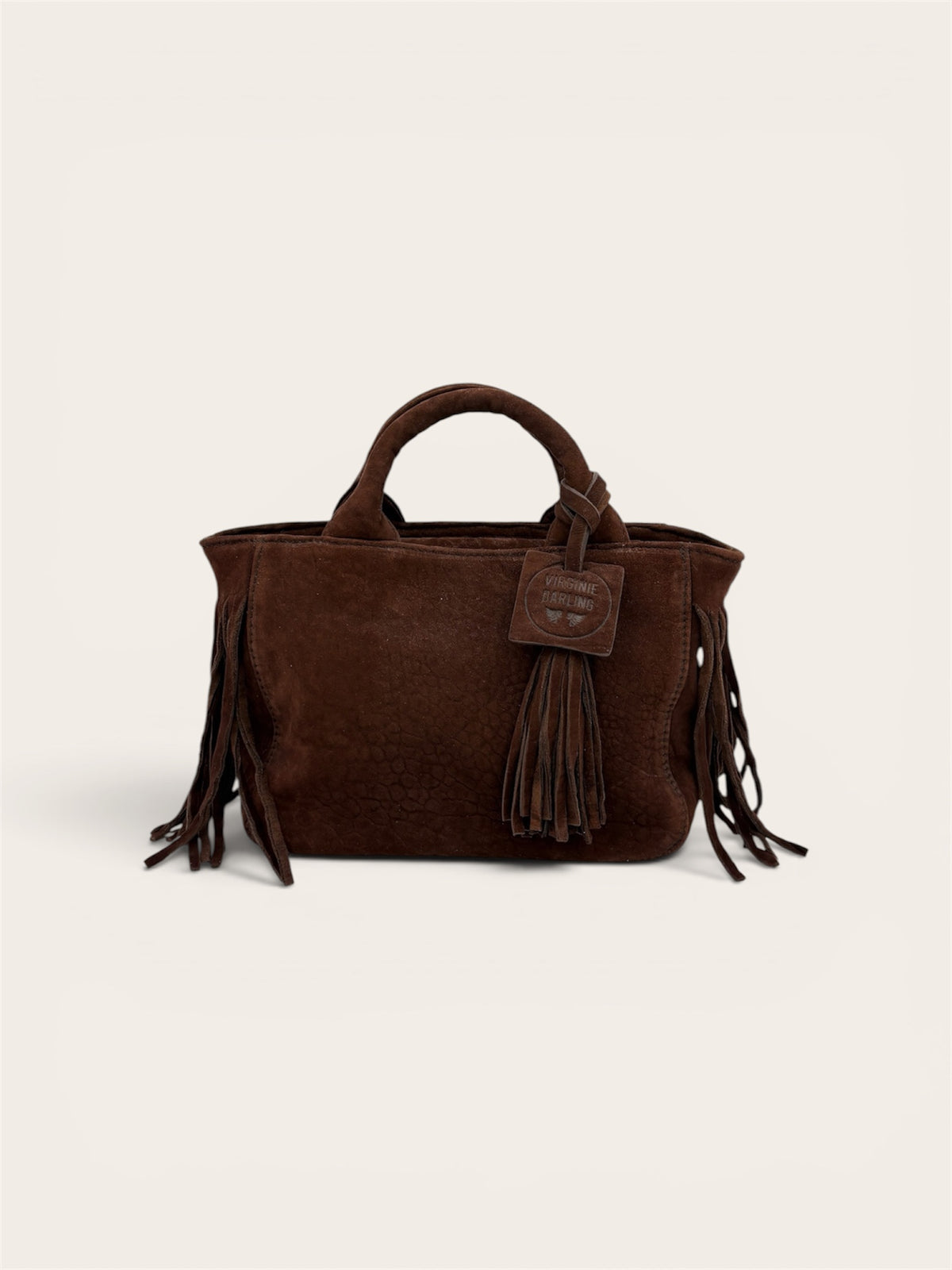 VIRGINIE DARLING Bag Baby Darling Small -  Nubuck Bullé Bois