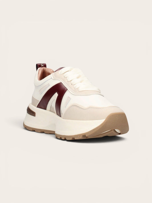 ALEXANDER SMITH Basket Liverpool - Off White Burgundy