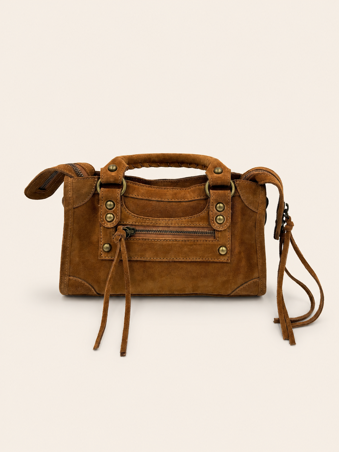 GAGA Mini Sac - Daim Camel