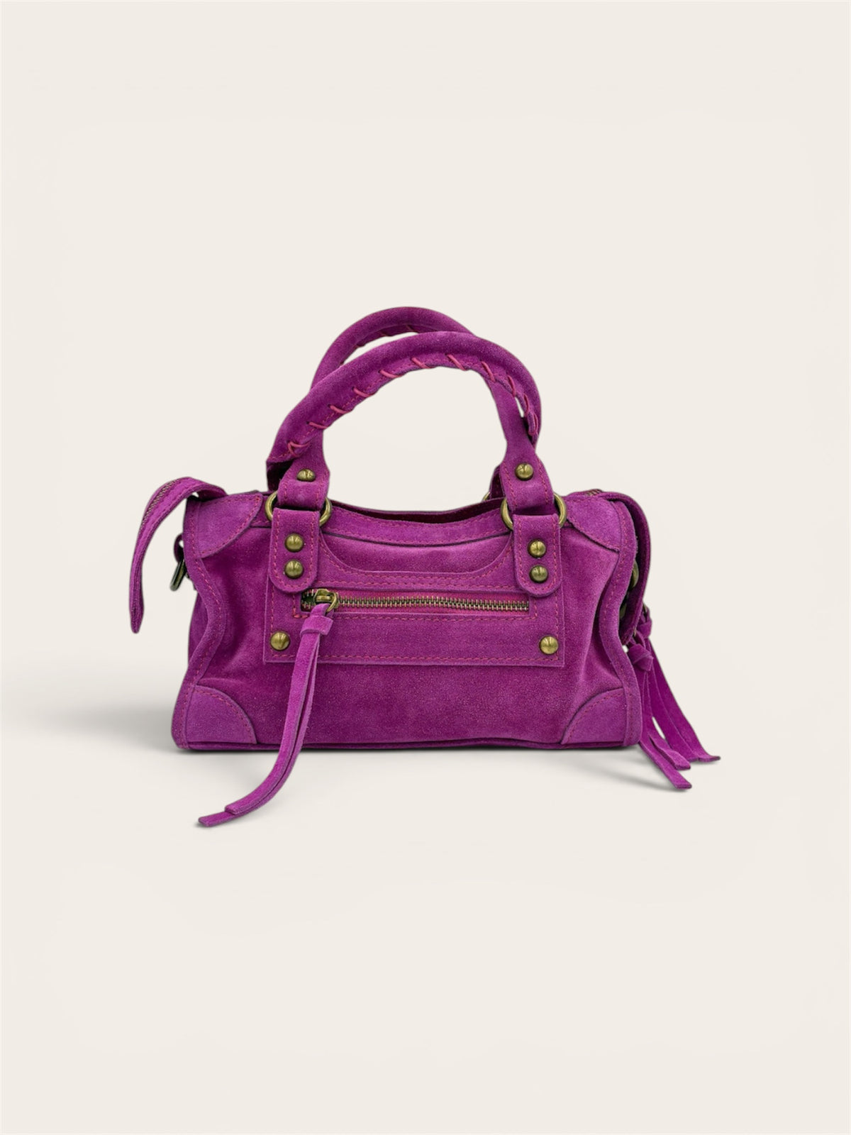 Gaga mini bag mauve suede E2630PA00BE