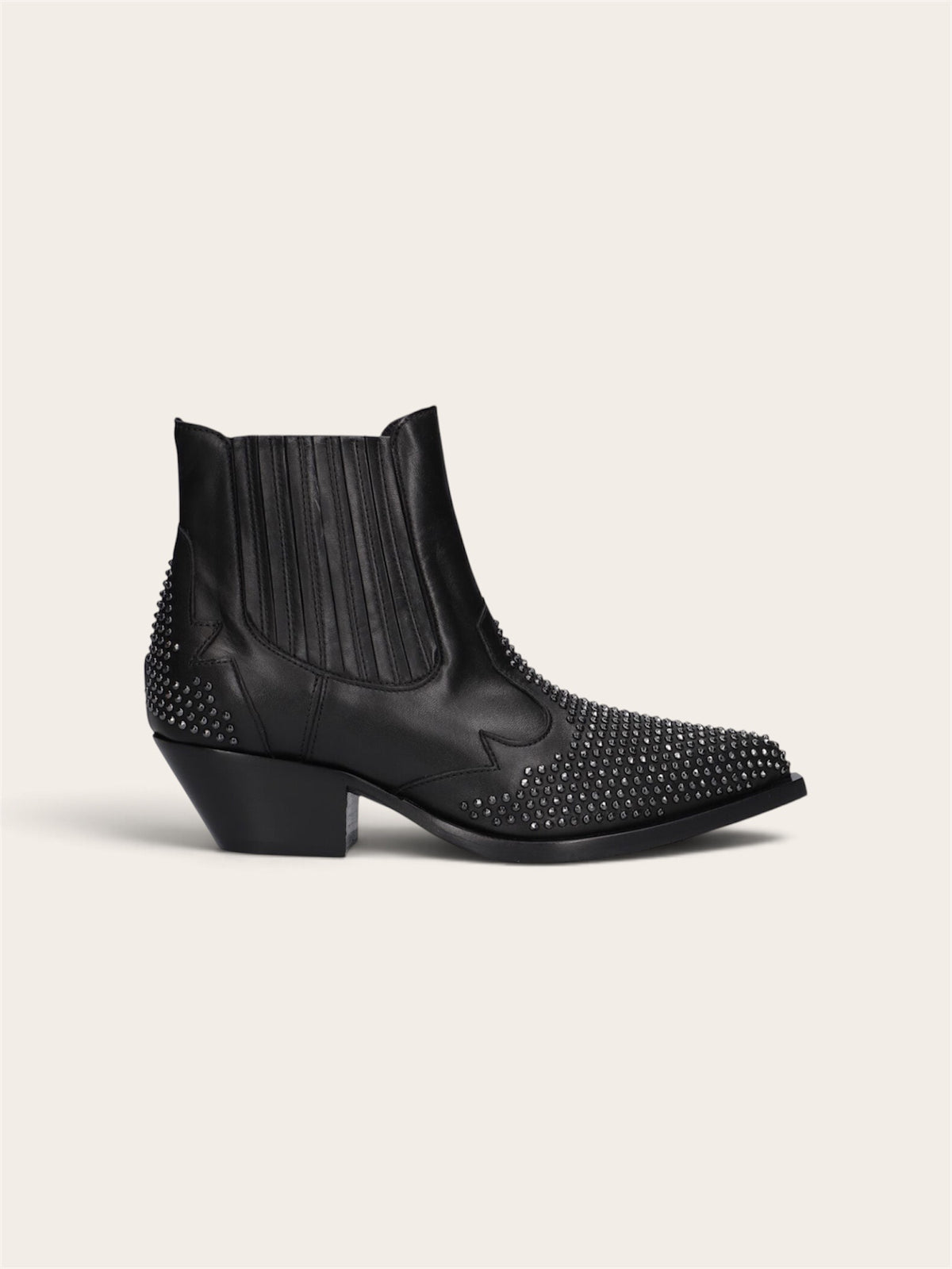 LAURA BELLARIVA Bottes 9706R-20  - Vitello Noire Strass