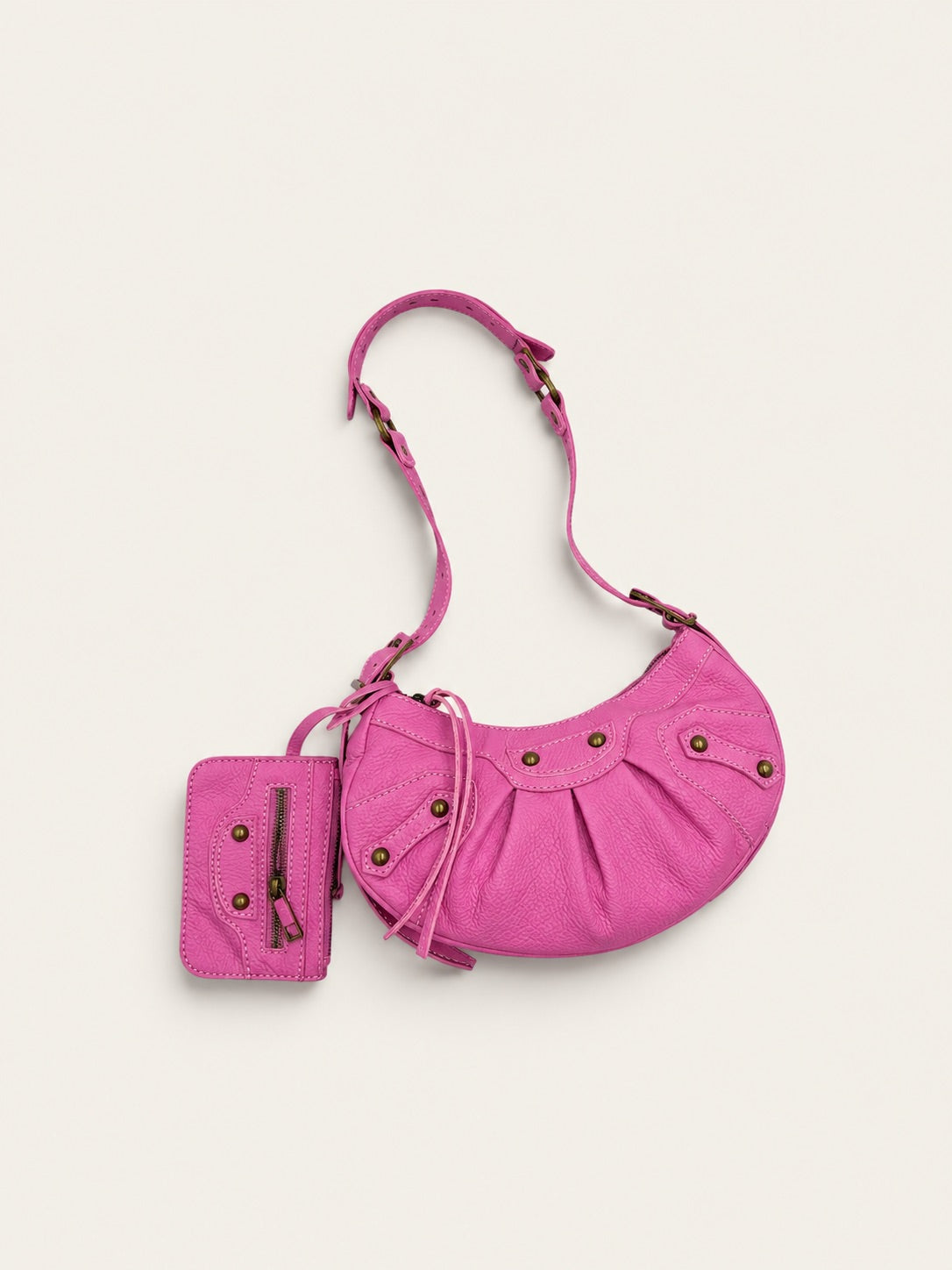 GAGA HALO Sac en cuir - Rose Fuschia