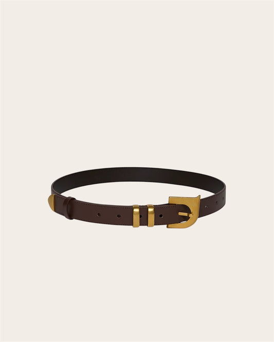 NANUSHKA Ceinture Ryket - Dark Brown