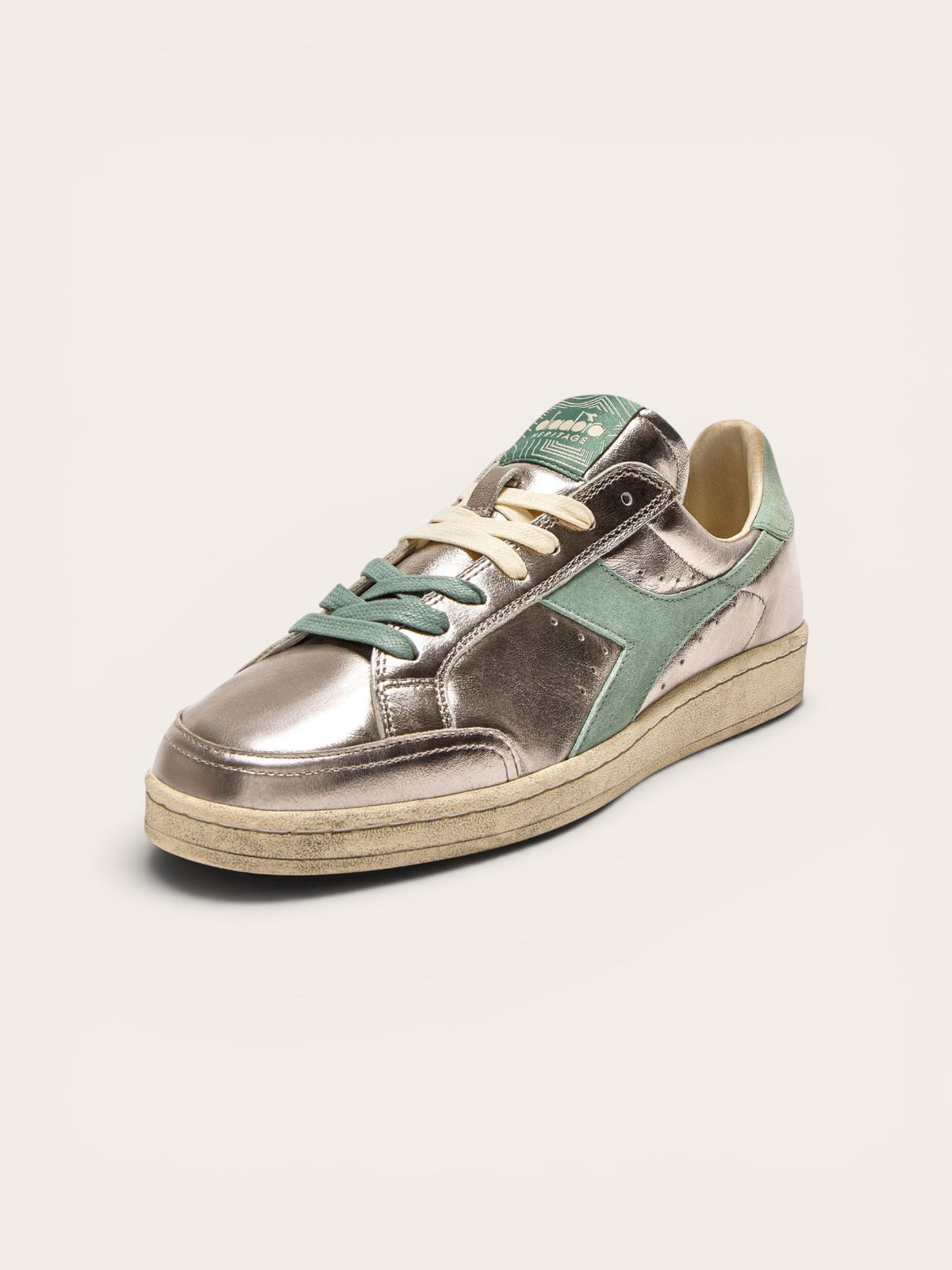 DIADORA Basket Prestige Metal Used - Beige Sesame