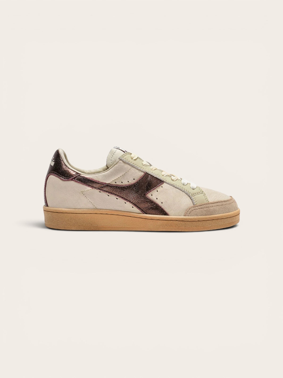 DIADORA Basket Prestige Aged Italia - Cuir Bordeaux
