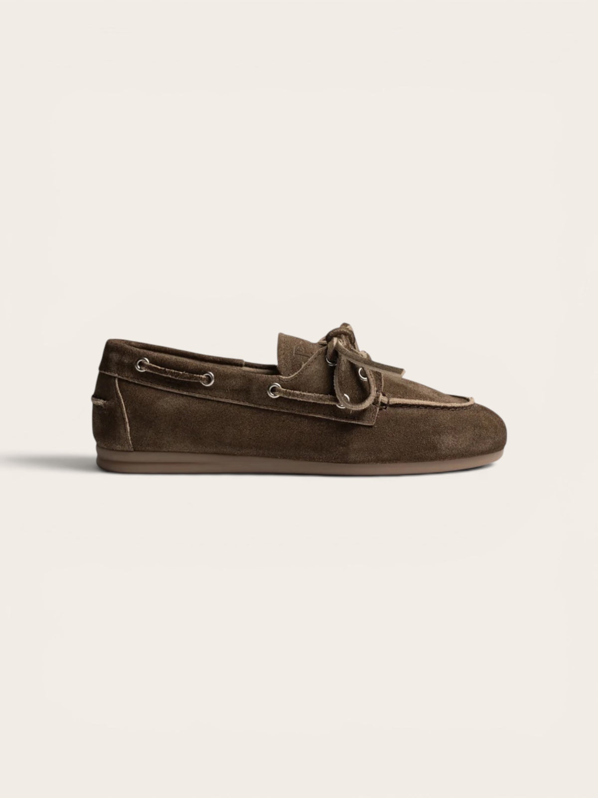 POSA Mocassins Daim Brossé - Brun foncé