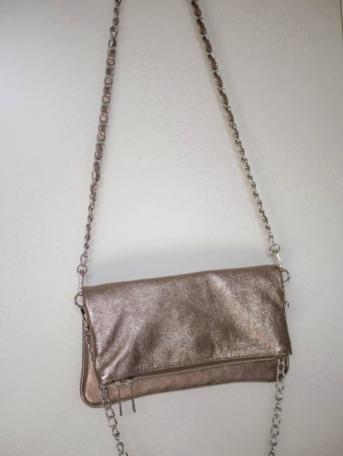 Sac Ziggy métallisé bronze