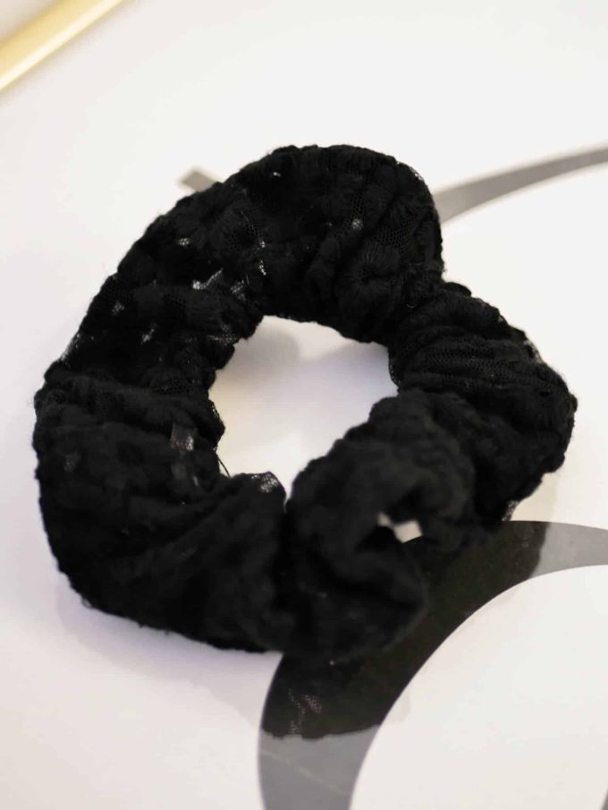 Chouchou dentelle noir – Image 2