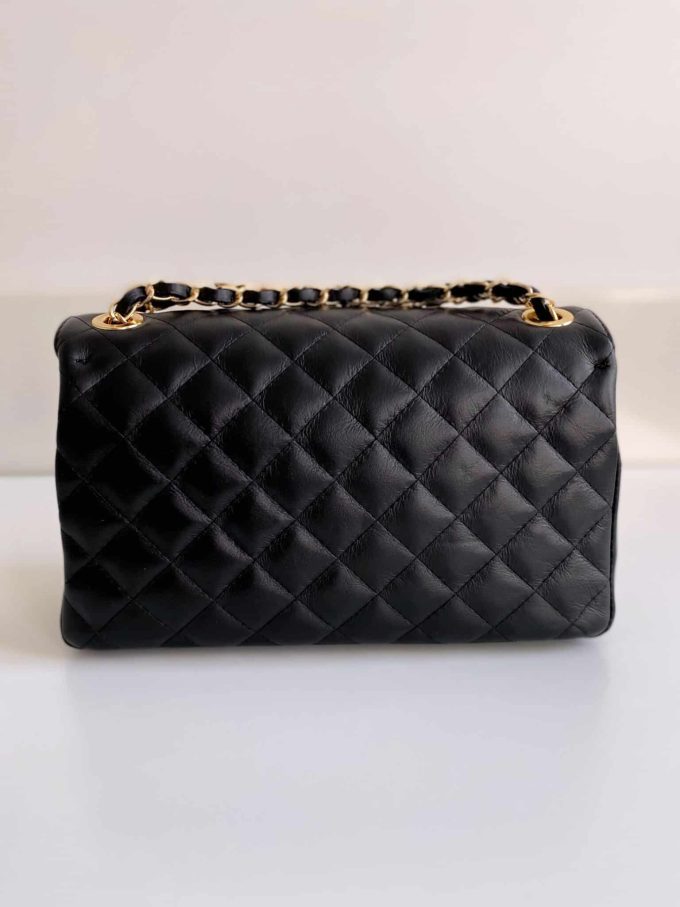 Sac Coco Medium noir et doré Boutique Pastel