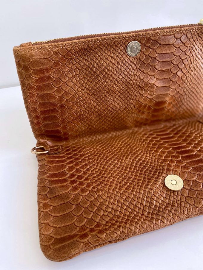 Pochette Ziggy rock camel chaîne dorée – Image 3