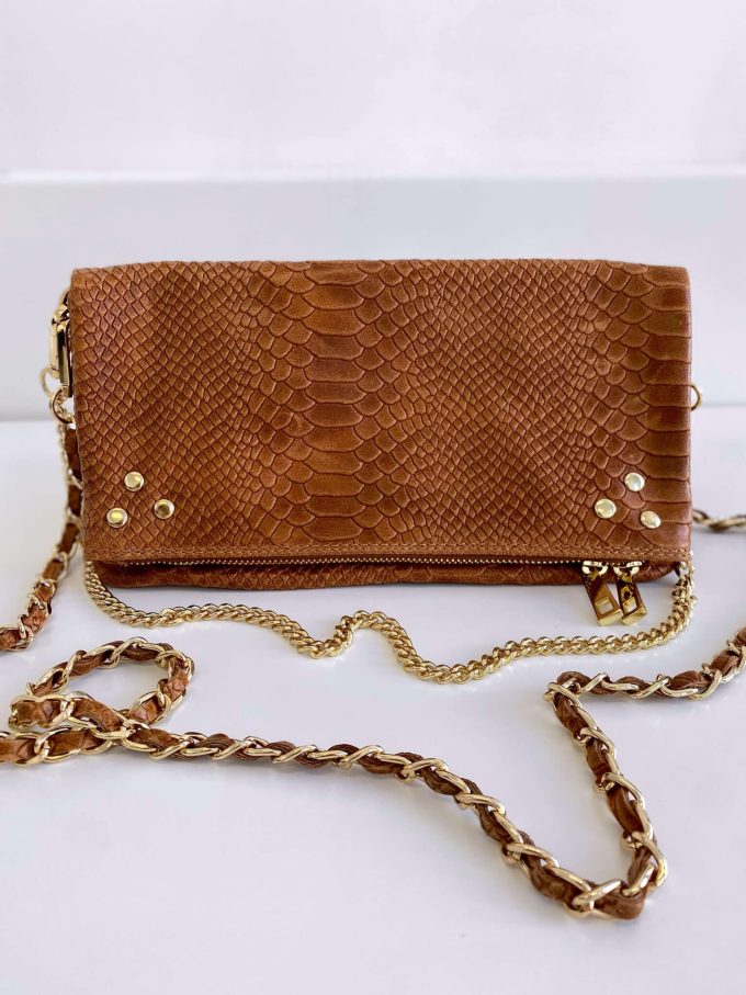 Pochette Ziggy rock camel chaîne dorée – Image 6