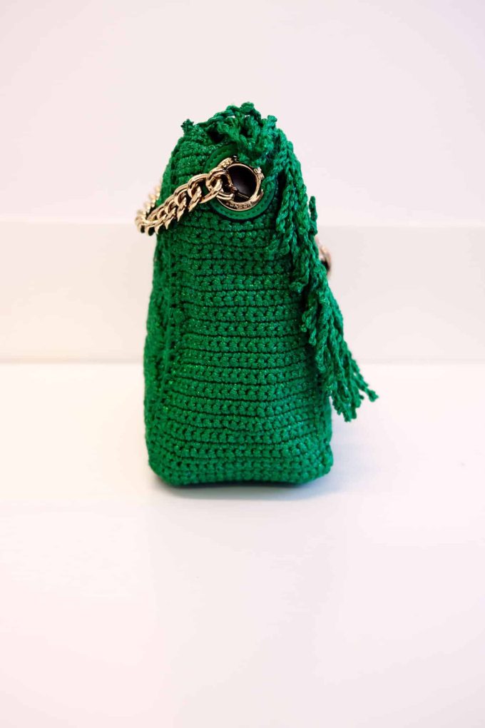 SAC KURT GEIGER - Crochet Fringe Kensington vert – Image 3
