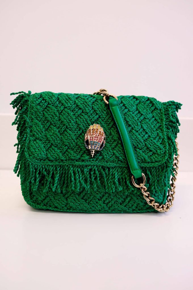 SAC KURT GEIGER - Crochet Fringe Kensington vert – Image 5
