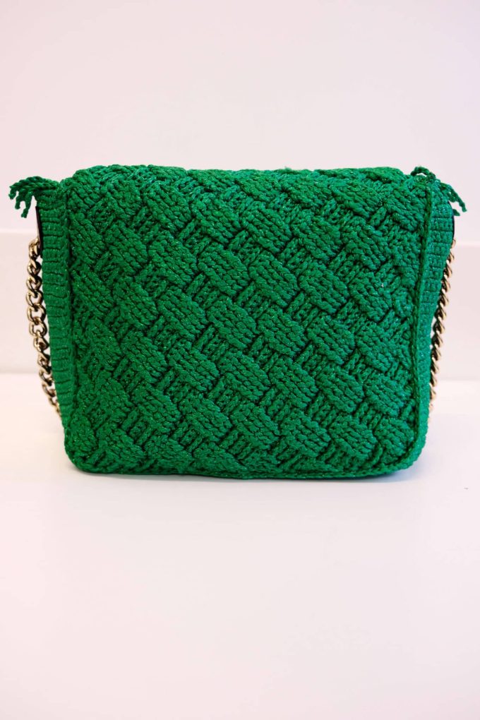 SAC KURT GEIGER - Crochet Fringe Kensington vert – Image 4