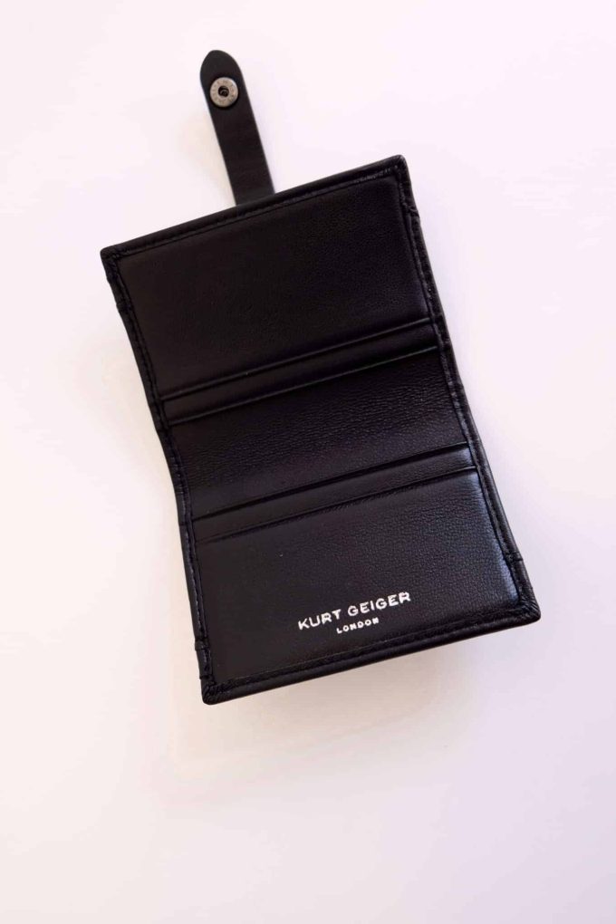 PORTE CARTE KURT GEIGER - Matelassé noir – Image 4
