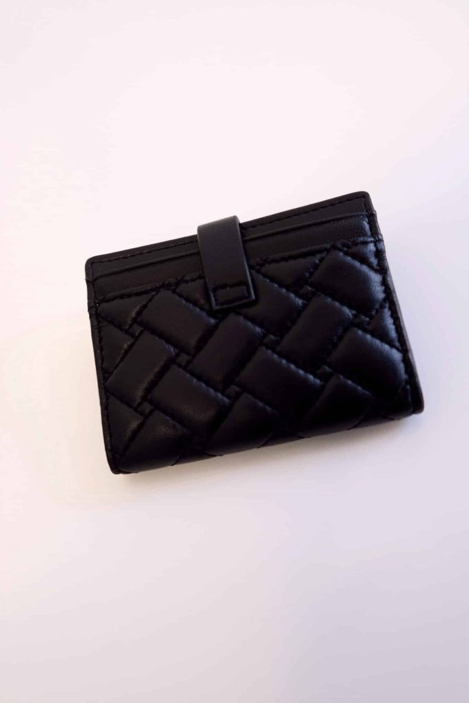 PORTE CARTE KURT GEIGER - Matelassé noir – Image 2