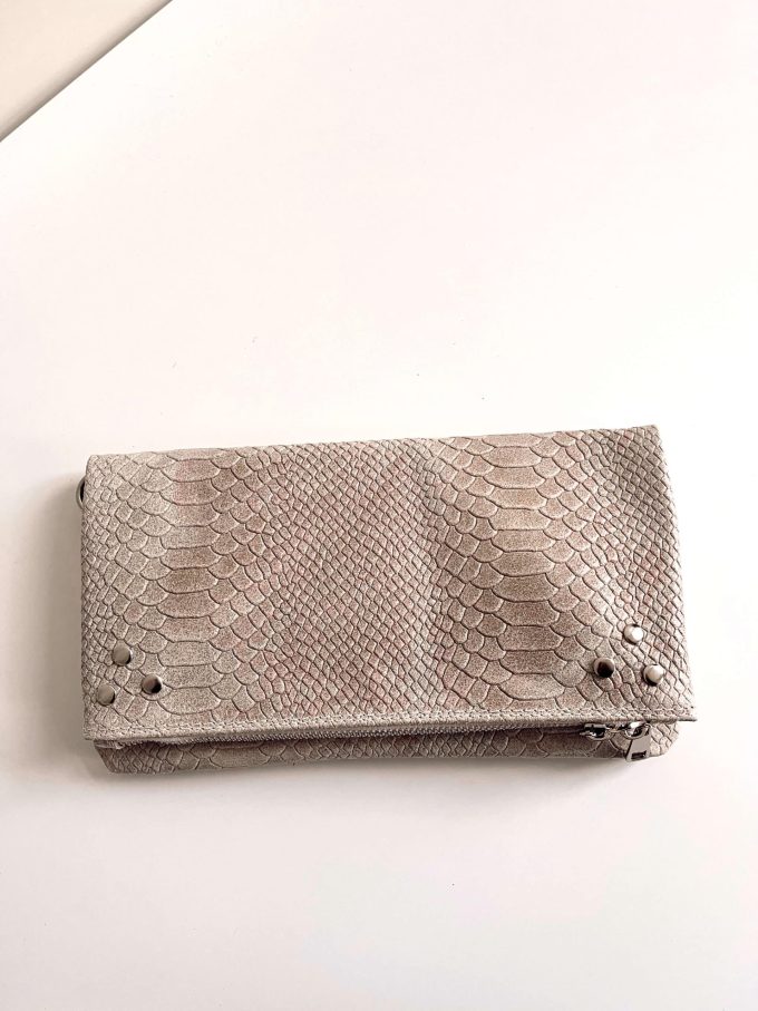 Pochette Ziggy rock écru / argenté – Image 2