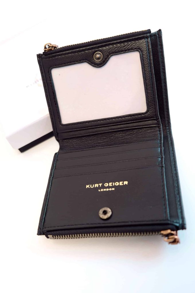 PORTE FEUILLE KURT GEIGER - Matelassé noir – Image 4