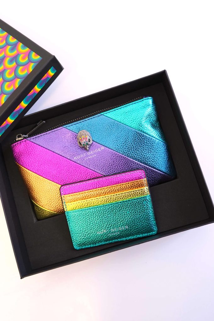 COFFRET CADEAU KURT GEIGER - Coffret Cadeau Pochette Aigle arc-en-ciel