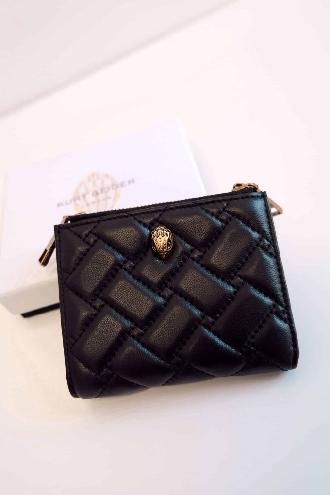 PORTE FEUILLE KURT GEIGER - Matelassé noir
