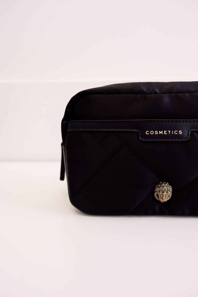 KURT GEIGER COSMETIC POUCH - Black Nylon – Image 5