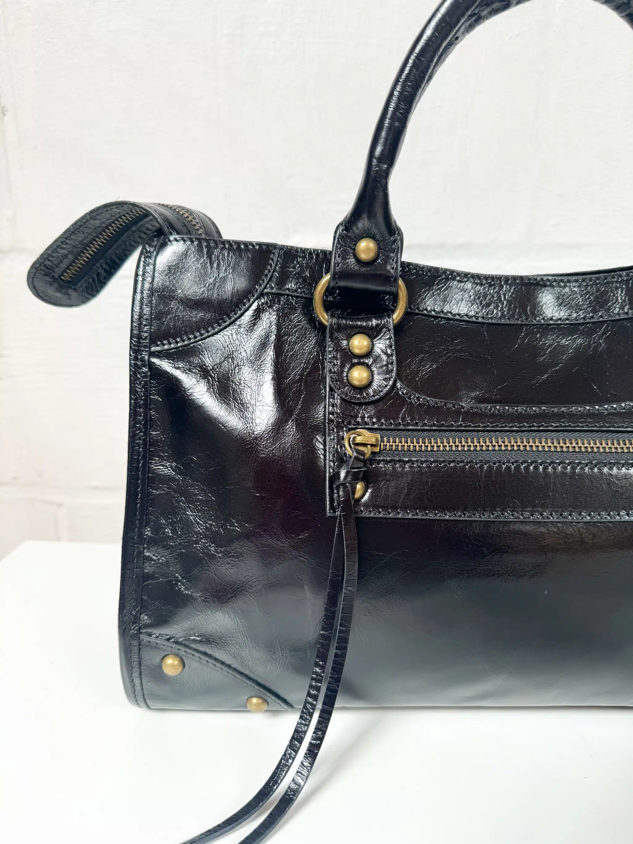 Sac Gaga cuir noir – Image 2