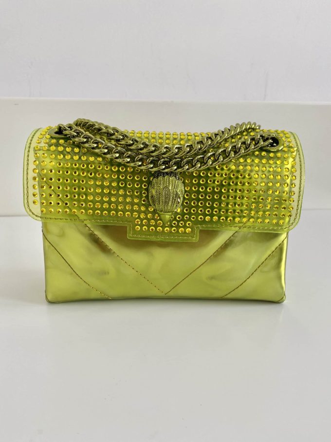 Sac Kurt Geiger - Mini Kensington bag leather lime