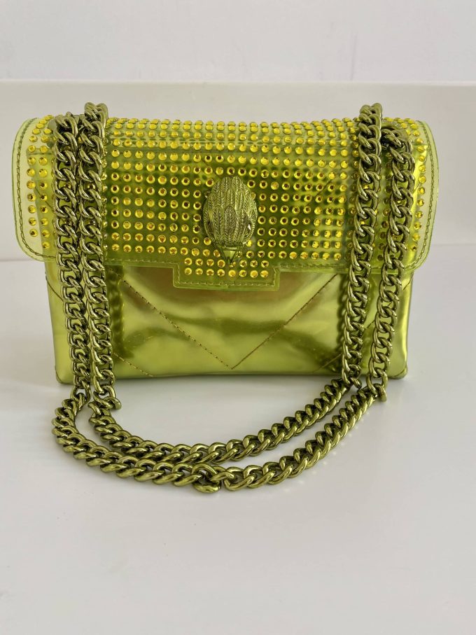 Sac Kurt Geiger - Mini Kensington bag leather lime – Image 4