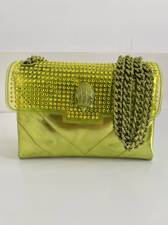 Sac Kurt Geiger - Mini Kensington bag leather lime – Image 3