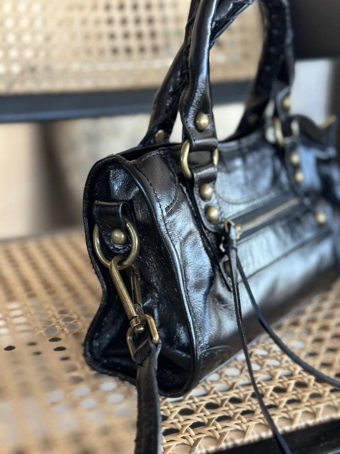Mini Sac Gaga cuir noir – Image 6